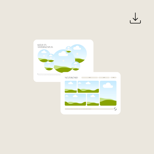 Moodboard + kleur- en materialenplan template